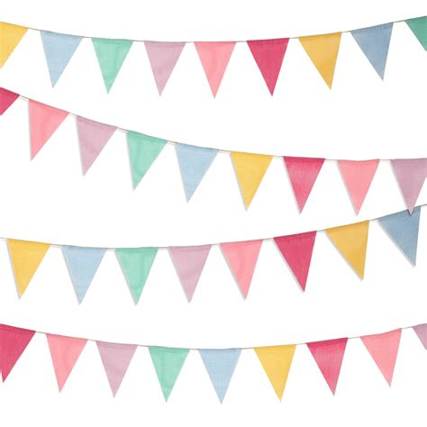 Pastel Pennant Banner Clip Art