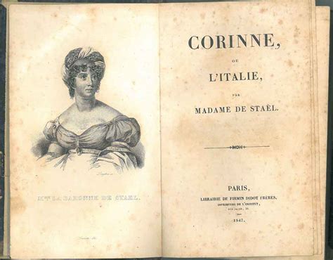 Corinne Ou L Italie Par Madame De Sta L By De Stael Madame