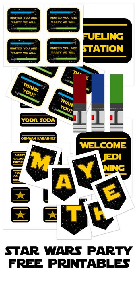 Star Wars Party Free Printables Invitation Design Blog