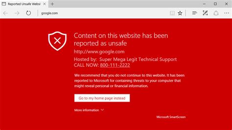 Microsoft Edge S Smartscreen Feature Can Be Exploited For Tech Support