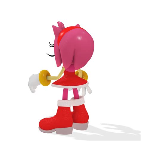 Free Obj File Amy Rose PokÉmon Amy Rose 3d Model Rigged Amy Rose Dragon