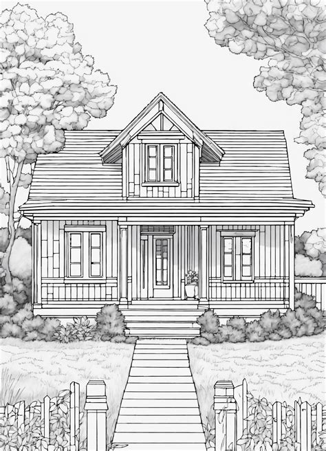 Lexica Coloring Page For Adults A Black And White Drawing With Thin