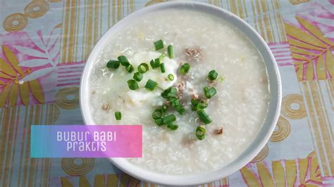 Bubur Daging Babi Cincang Praktis Singkawang Youtube