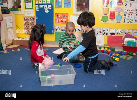 Preschool children in classroom Stock Photo: 47602034 - Alamy