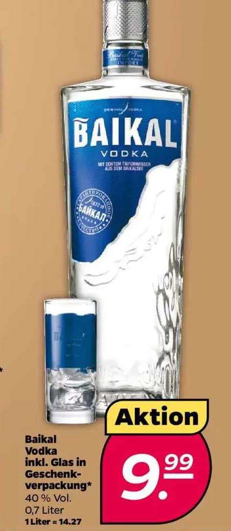 Baikal Vodka Inkl Glas In Geschenk Verpackung Angebot Bei Netto