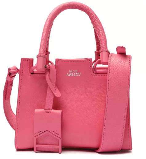 Bolsa Tote Couro Abbraccio Monocolor Pequena Arezzo Sapatos Cia