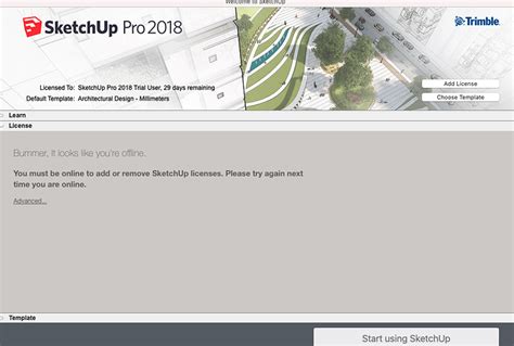 Sketch Up 2018 Unable To Add A Classic License To Install License