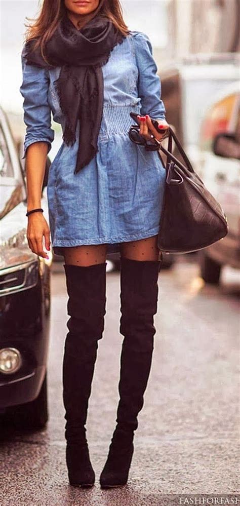 Total Imagen Outfit Con Vestido Y Botas Largas Abzlocal Mx