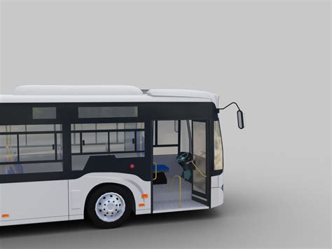 D Model Lowpoly City Bus With Interior Vr Ar Low Poly Cgtrader