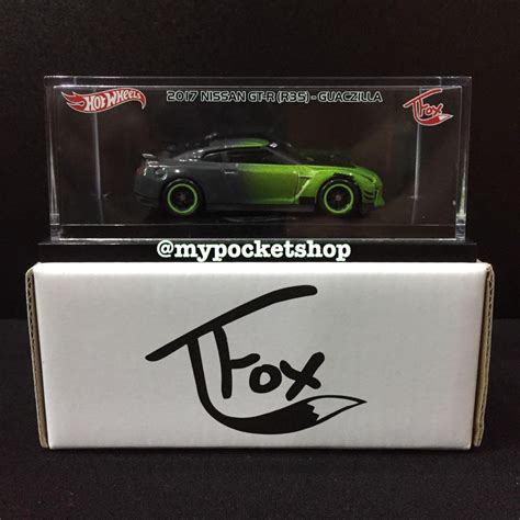 RESERVED Hot Wheels 17 NISSAN GT R R35 GUACZILLA 2018 Hotwheels Tanner Fox TFox Rare