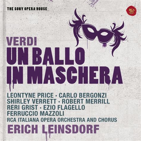 Un Ballo In Maschera Sony Opera House Erich Leinsdorf Giuseppe Verdi