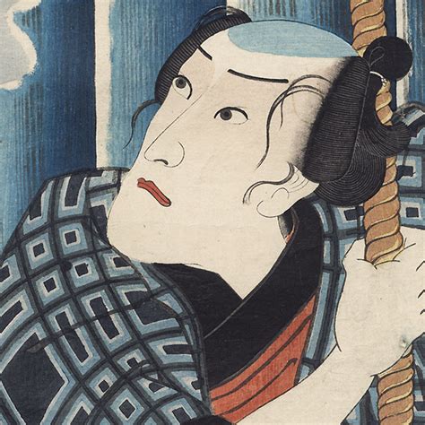 Kuniyoshi Cock Ichikawa Danjuro Viii As Tsunagoro