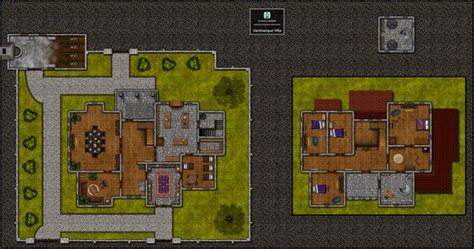 Map 55x29sq Vanthampur Villa Dndmaps Map Map Pictures Dungeon Maps