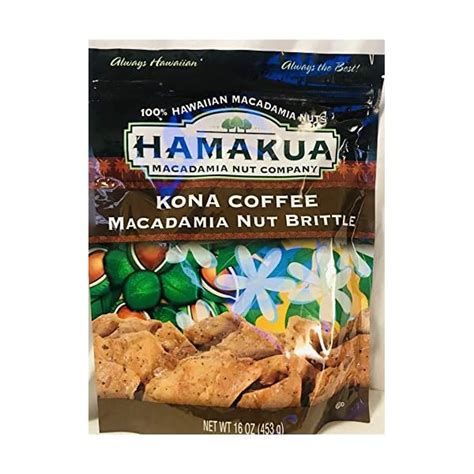 Kona Coffee Macadamia Nut Brittle Oz Bag Made In Hawaii La