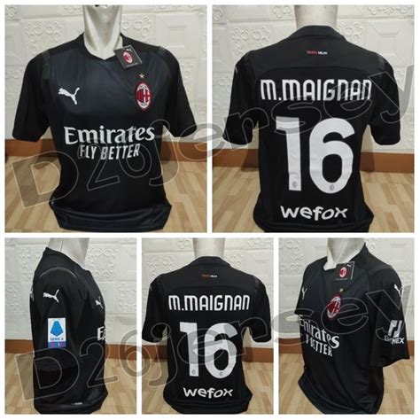 Jual Jersey Milann Gk Kiper Cetak Nama Nameset Font Official