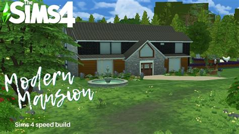 Modern Mansion The Sims Speed Build No Cc Sims Speed Build