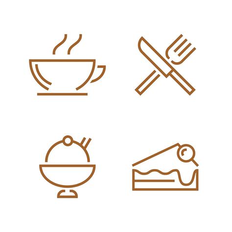 Set Of Restaurant Icon Vectors Premium Vector Rawpixel