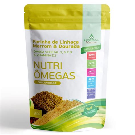 Farinha De Linha A Marrom E Dourada Nutri Megas G Herbal Nature