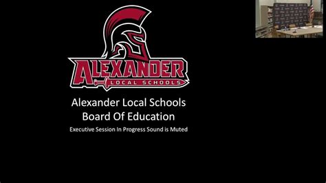 Alexander Local School District Board Of Education Youtube