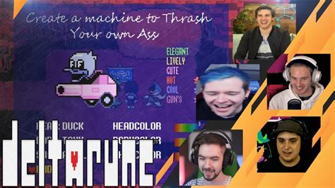 Gamers Reactions To THRASH YOUR OWN ASS MACHINE Deltarune YouTube