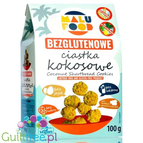 Malu Food Kokosowe Ciasteczka Bezglutenowe Bez Cukru Mleka Jaj I