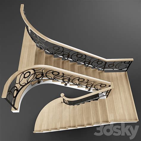 Stairs 05 3D Model 3DSKY Decor Helper