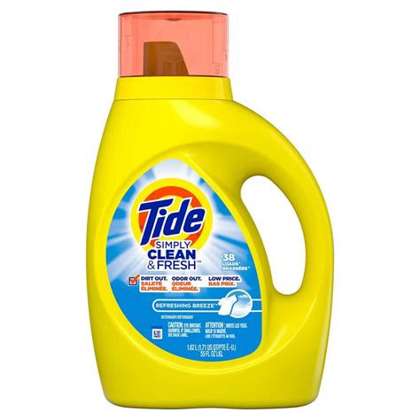 Tide 55 Fl Oz Simply Clean And Fresh Refreshing Breeze Scent Liquid