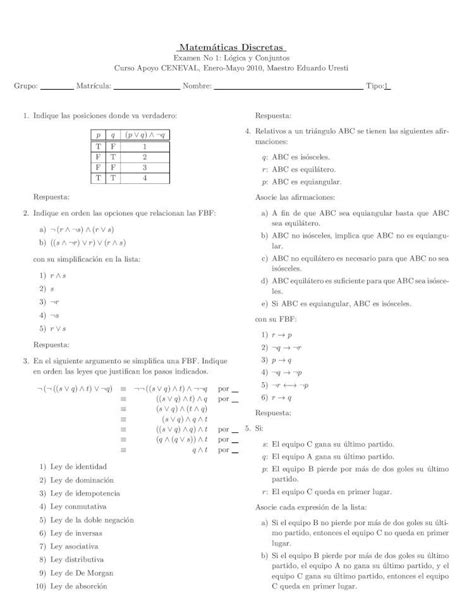 Pdf Matematicas Discretas Cb Mty Itesm Mxcb Mty Itesm Mx Talleres