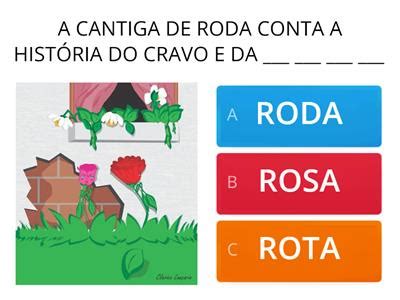 Atividade Cantiga O Cravo E A Rosa Recursos De Ensino