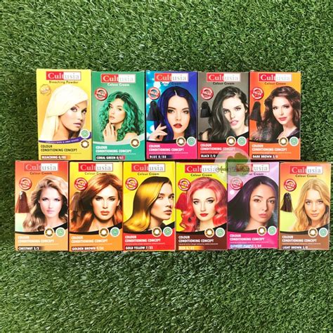 Jual Hair Colour Cream Cultusia Pewarna Rambut Cat Rambut Shopee