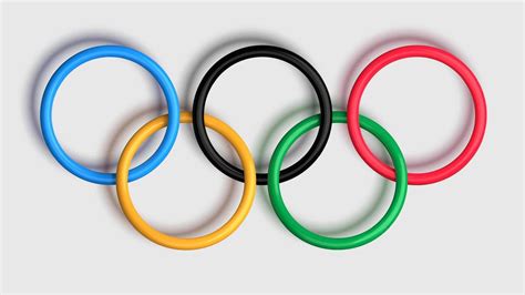 3d Olympic Rings With Shadow Olympic Games Logo Vector Illustration 37899703 Vector Art At