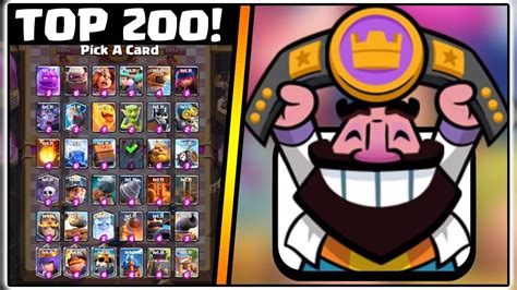 Top 200 Mega Draft Ladder In Clash Royale Youtube