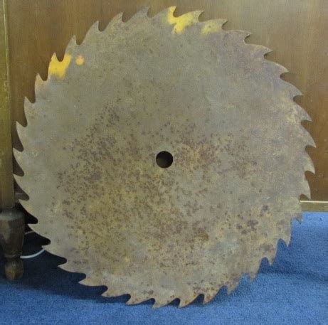 Lot Detail - LARGE VINTAGE CIRCULAR SAW BLADE