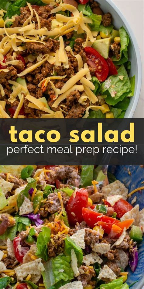 Taco Salad Recipe For Easy Meal Prep