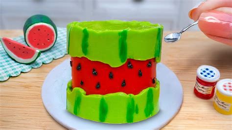 Cocomelon Cake 🍉 Satisfying Miniature Watermelon Cake Decorating 1000 Miniature Fondant Cake