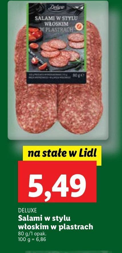 Promocja Salami W Stylu W Oskim Deluxe W Lidl