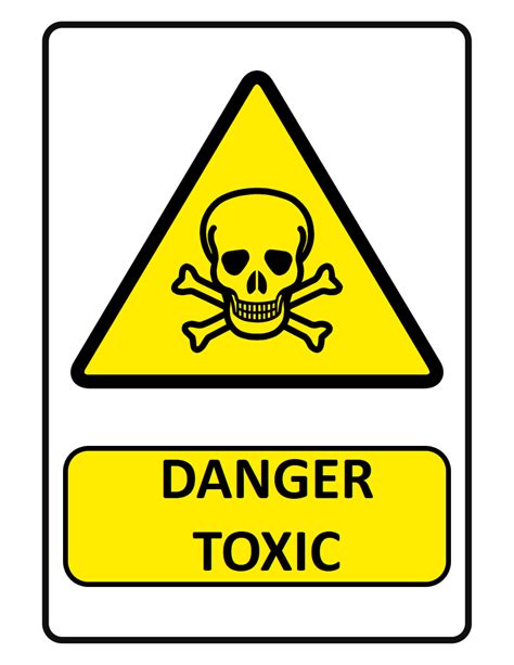 Danger Toxic Sign | Templates at allbusinesstemplates.com