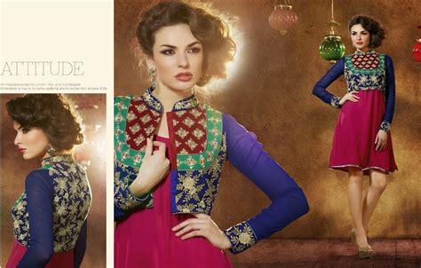 Indo Western Tunics Fashion 2014 2015 Indian Embroidered Tunics