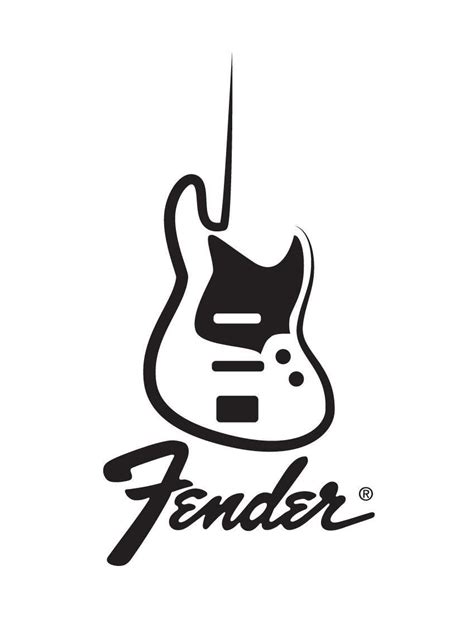 Fender Logo Illustrator Guitar Logo Guitar Illustration Bass Logo