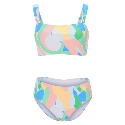 Qida Summer White Bikini Women S Sexy Tie Dye Does Not Position The