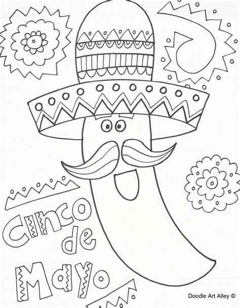 11 Places To Find Free Cinco De Mayo Coloring Pages Worksheets Library