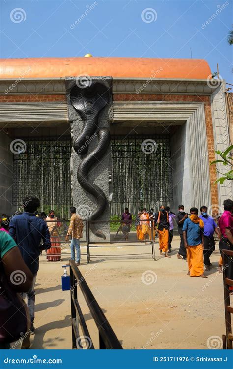 COIMBATORE INDIA March 20 2021 Panorama Of Adiyogi Shiva Statue