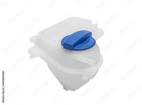 Antifreeze Tank Isolated Car Coolant Reservoir Isolated On White