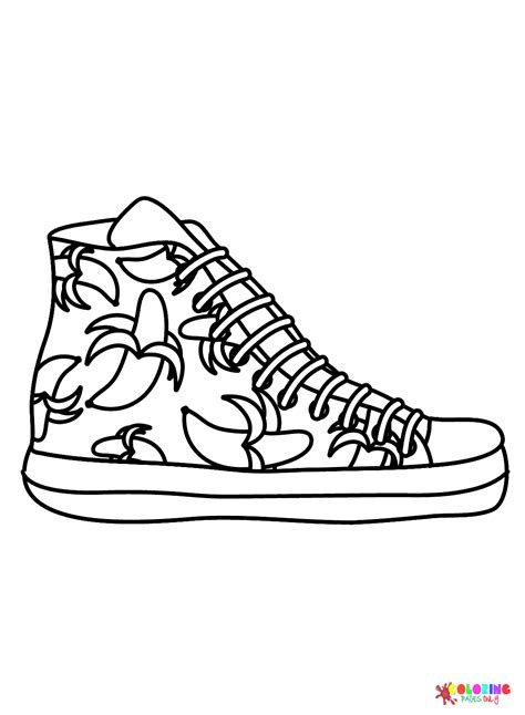 30 Dibujos De Zapatillas Para Colorear ColoringPagesOnly