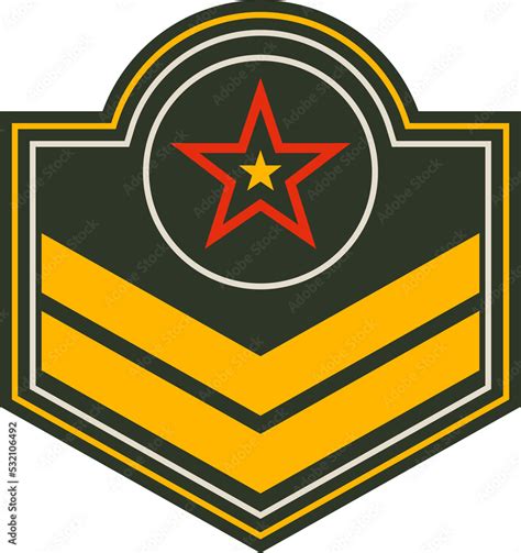 Airman, air forces military sergeant rank insignia Stock Illustration ...