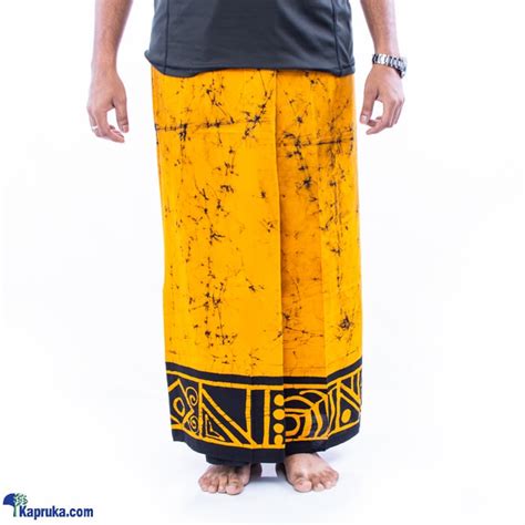 SAMARA BATIKS Hand Craft Batik Sarong Ornage Online Price In Sri