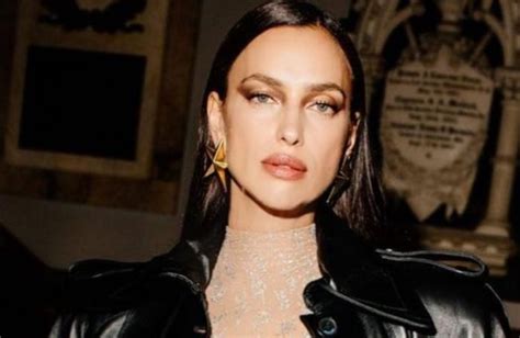 Irina Shayk Flaunting Her Body In A See Through Bodysuit And A Low Cut