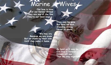 Marine wife, Wife poems, Military wife life