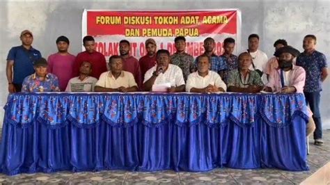 Tokoh Adat Hingga Pemuda Papua Tolak OPM Belanda Masa Pendudukan