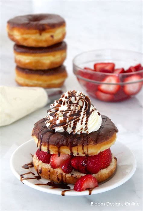 Chocolate Strawberry Stuffed Donuts Bloom Designs